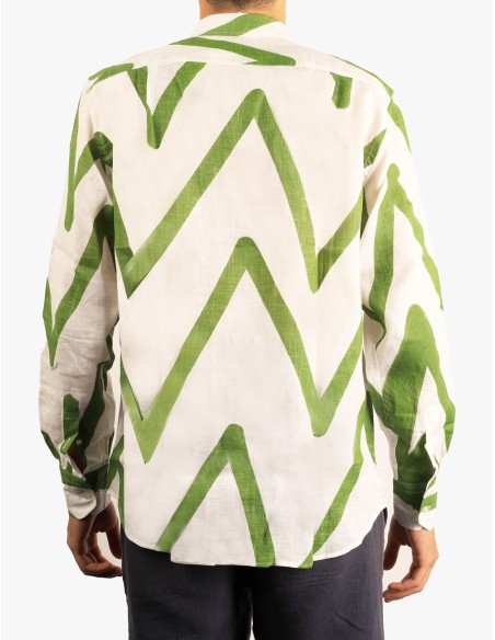 Elegant Capri Shirt Green