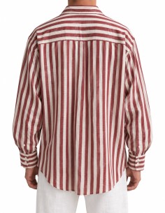 Camicia Capri Righe Bordeaux 2