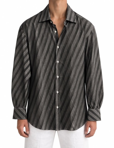 Capri Linen Shirt Y Grey